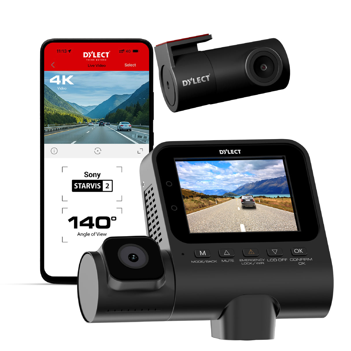 Sense 4K Ultra Three Channel Dash Cam