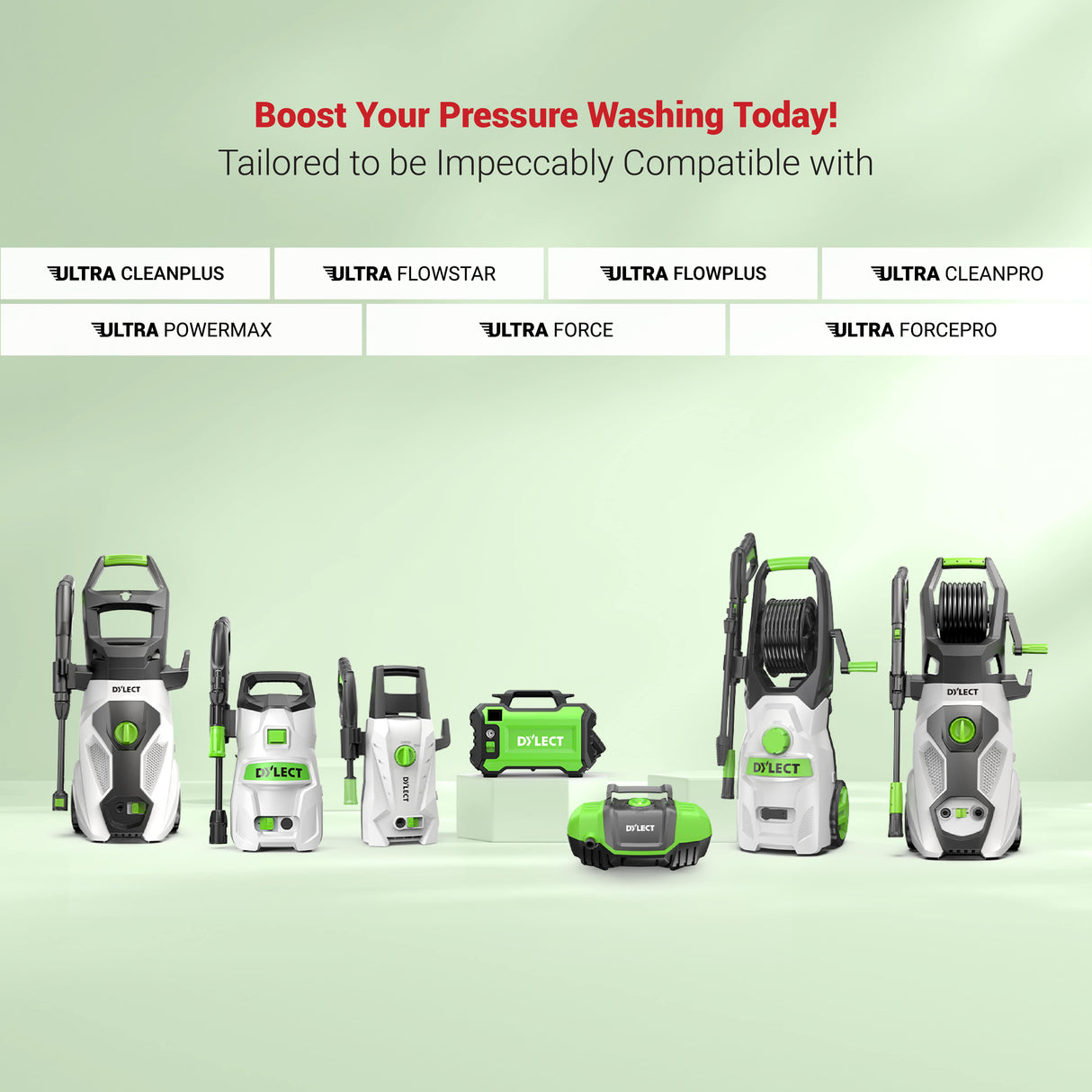 DYLECT High Pressure Washer Wheel Brush Kit