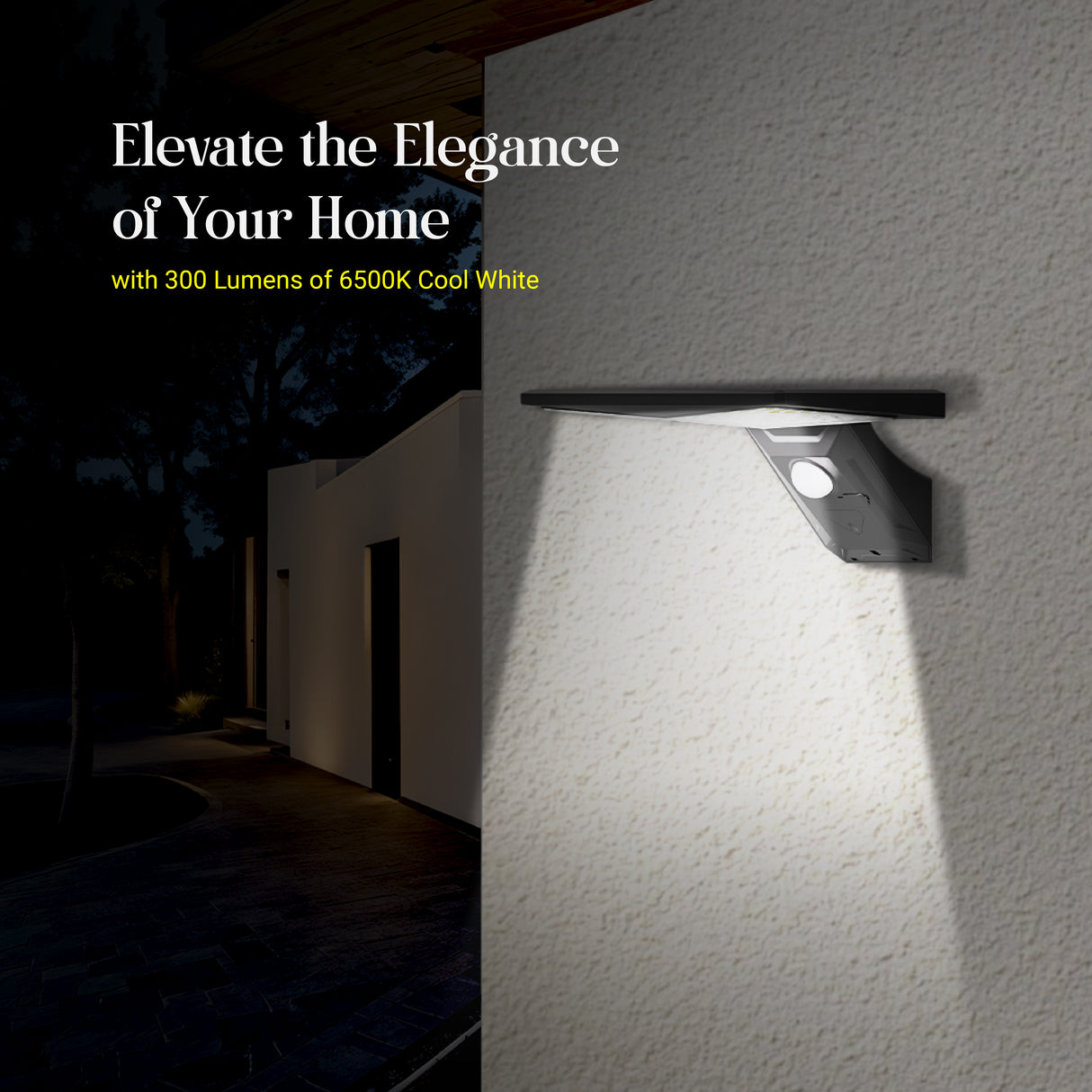 DYLECT Solar Modern Wall Sensor Light (S)