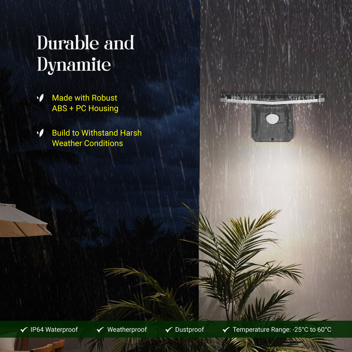 DYLECT Solar Modern Wall Sensor Light (S)