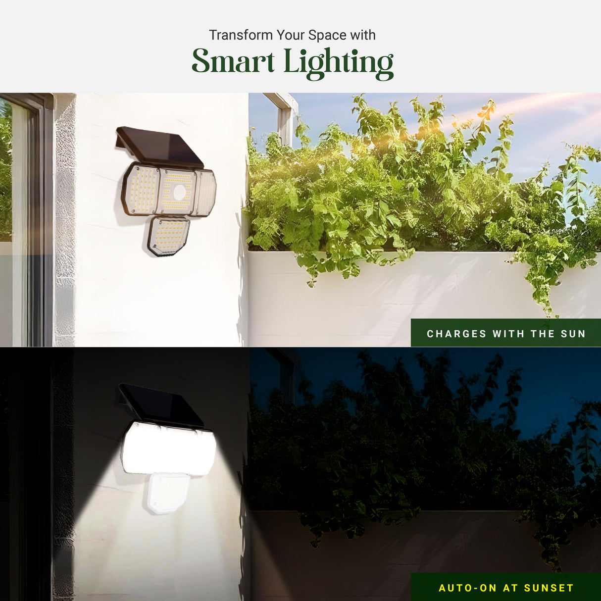 Dylect Solar Eco Multi Panel Solar Security Light – 4 Panels