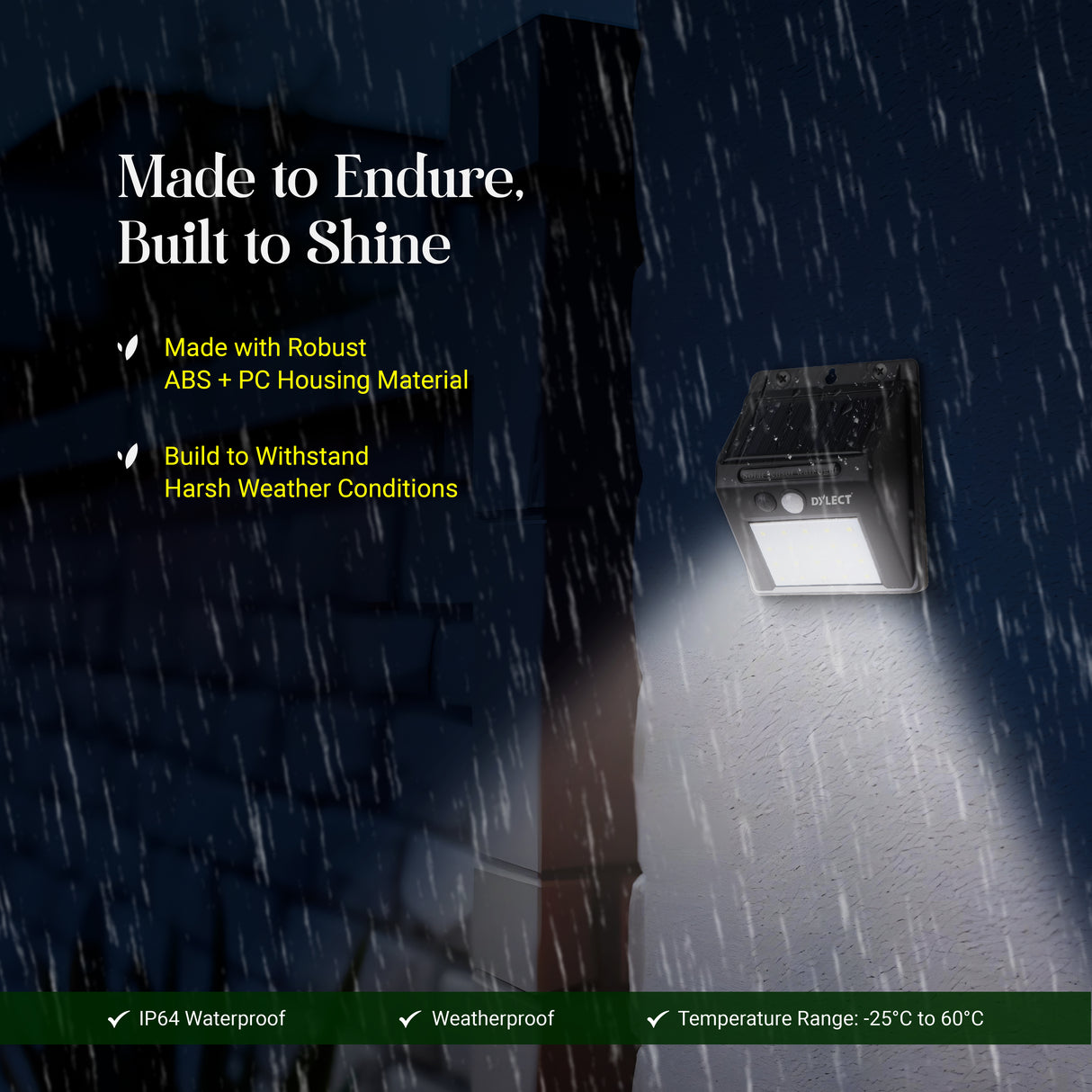 Dylect Eco Solar Wall Sensor Light