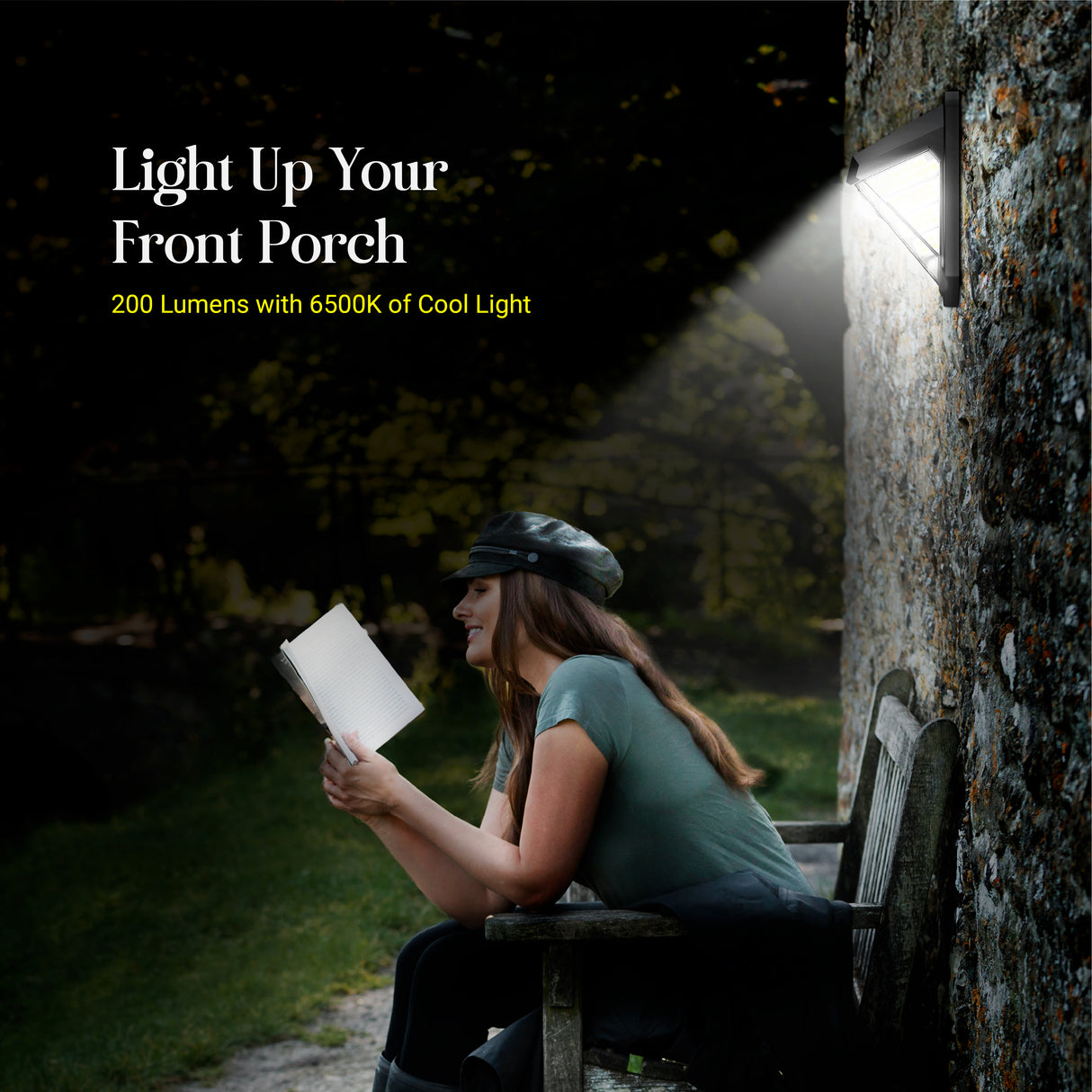 Dylect Eco Solar Wall Sensor Light – Front and Side Illumination (200 Lumen)