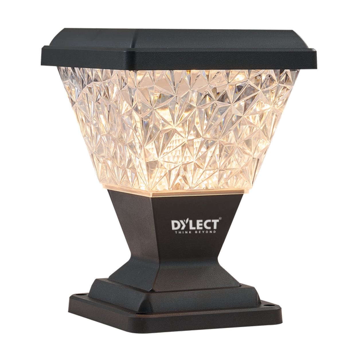 Dylect Luxe Solar Pillar Lamp - Pyramid Shape (Big)