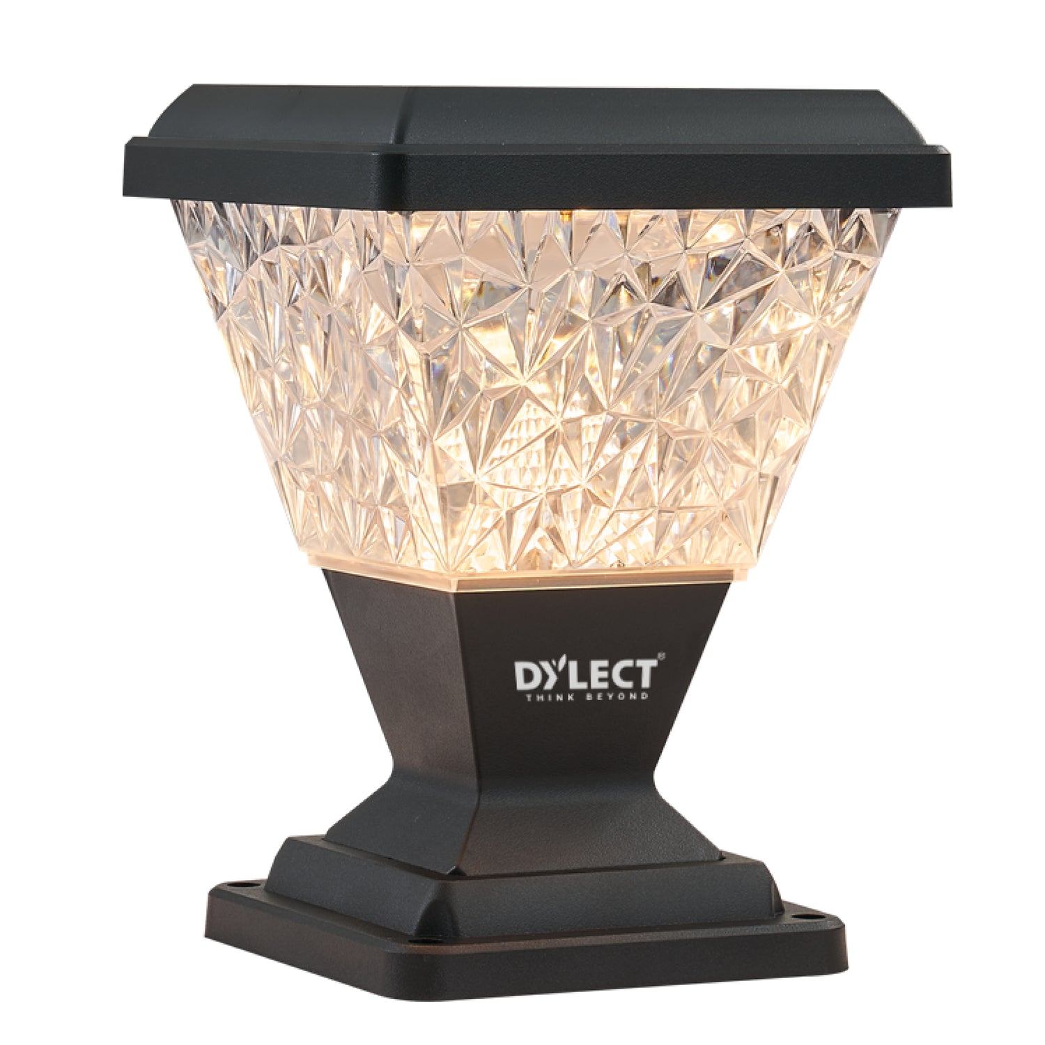 Dylect Luxe Solar Pillar Lamp - Pyramid Shape (Big)