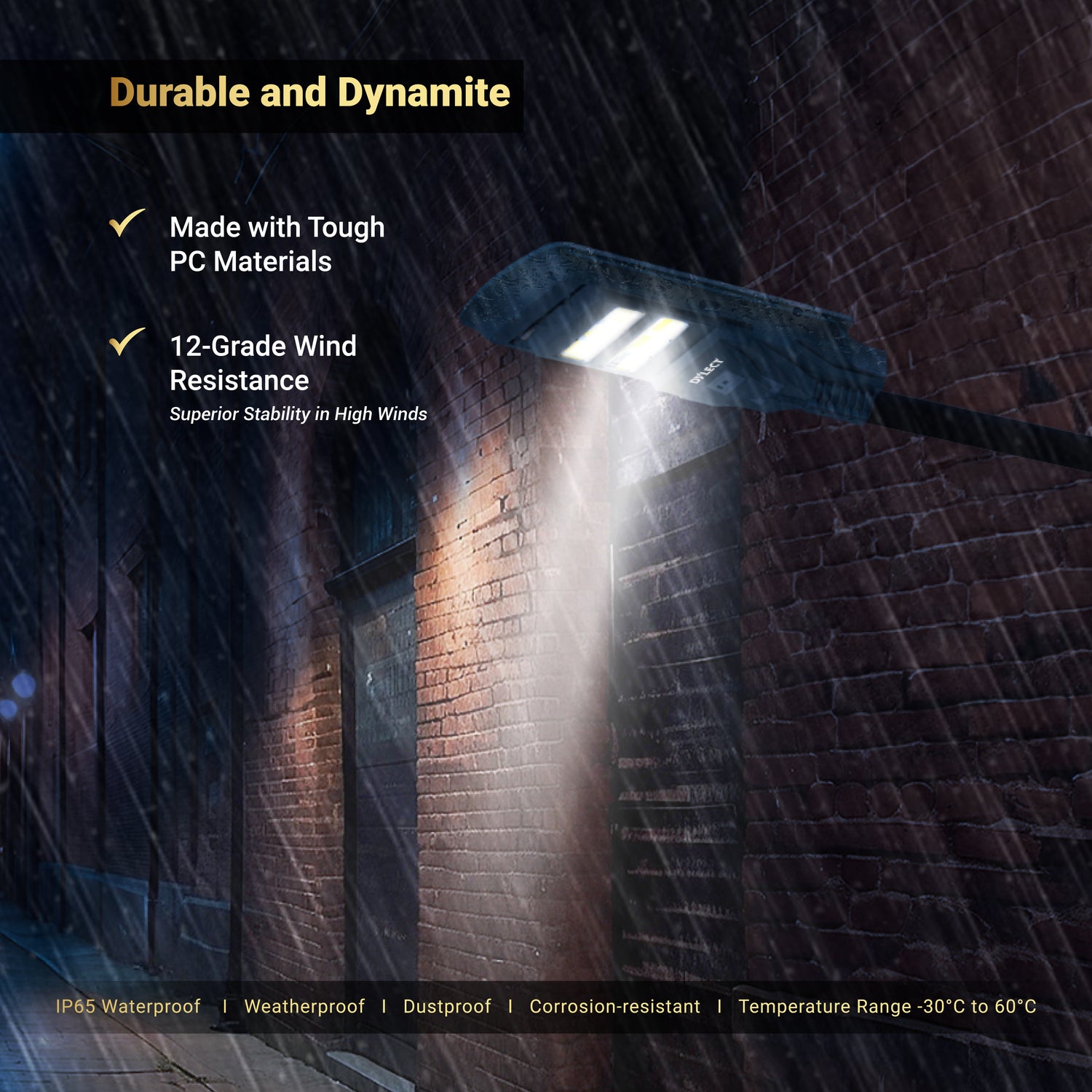 Dylect Luxe Solar All-In-One Street Light – 200W