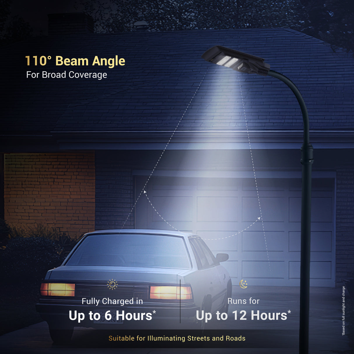 Dylect Luxe Solar All-In-One Street Light – 200W