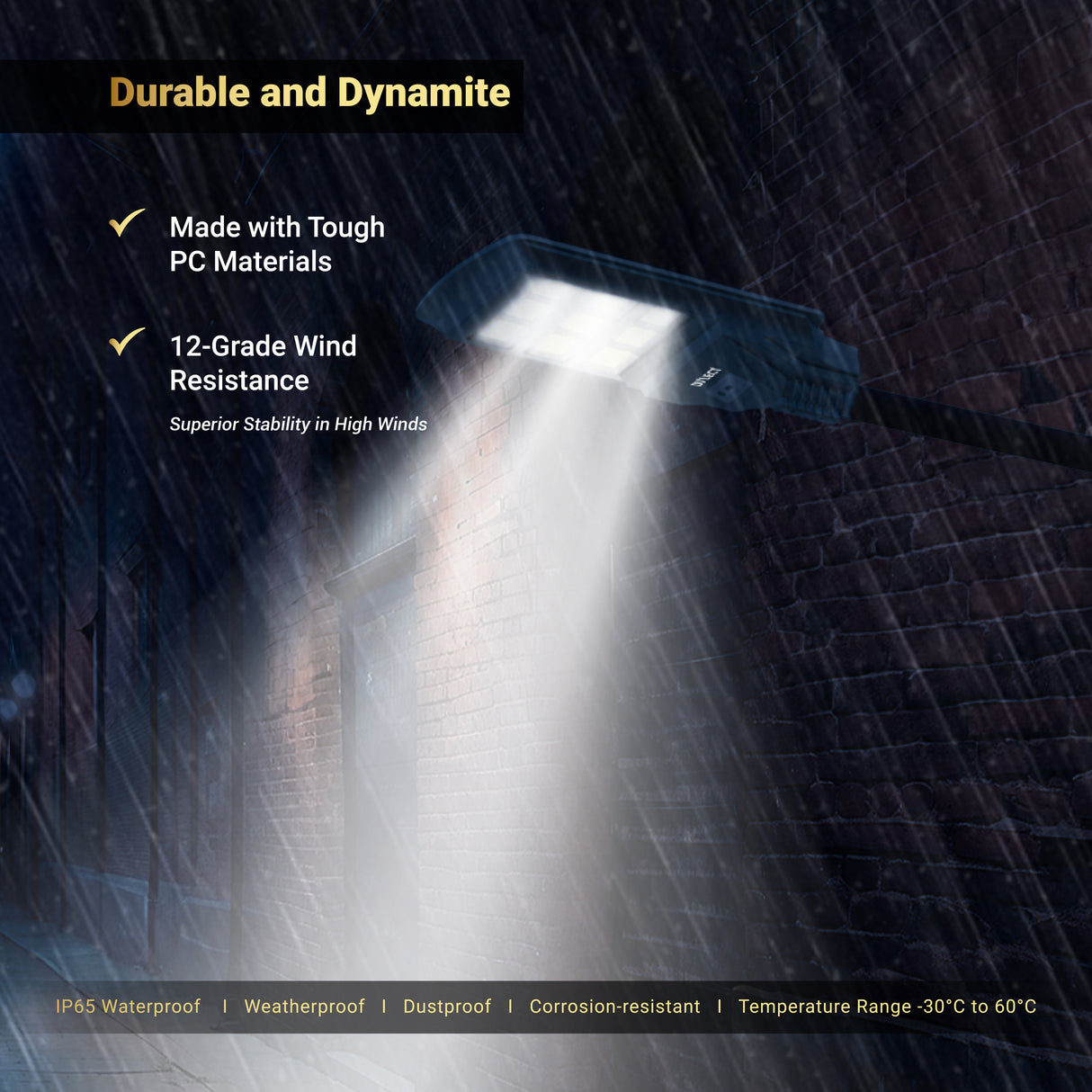 Dylect Luxe Solar All-In-One Street Light – 300W