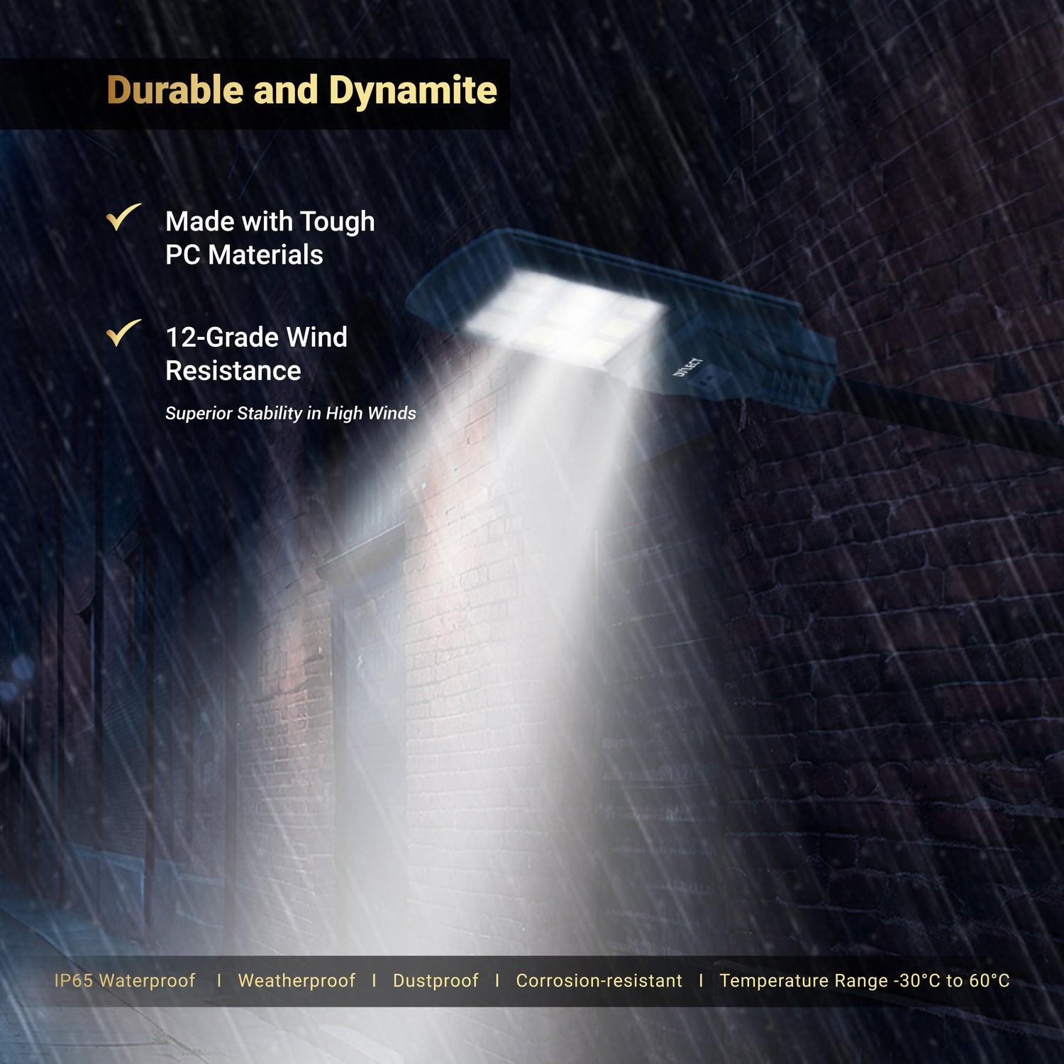 Dylect Luxe Solar All-In-One Street Light – 300W