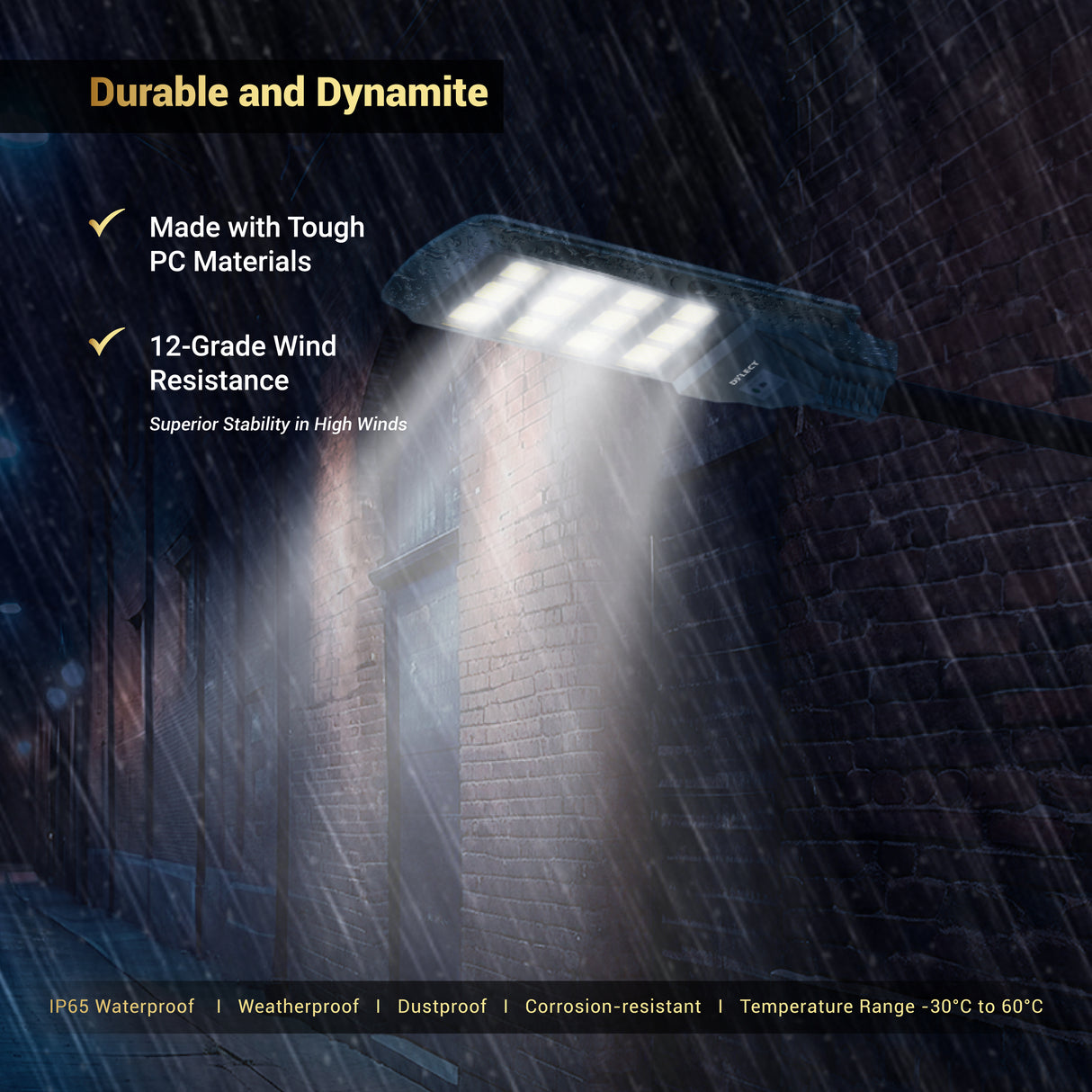 Dylect Luxe Solar All-In-One Street Light – 400W
