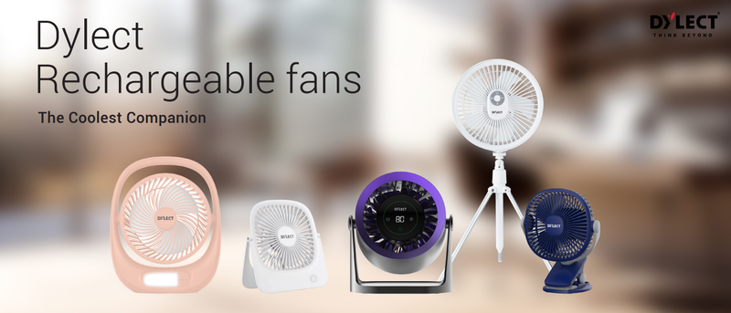 Choose from the Dylect Briza Portable Fan Range to Match Your Cooling Needs