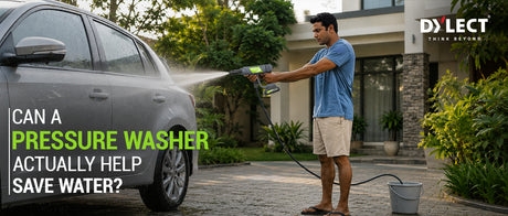 pressure washer helps to save water