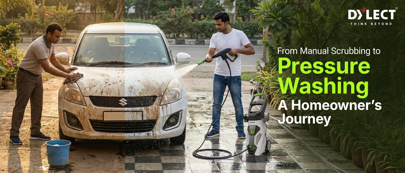 From Manual Scrubbing to Pressure Washing: A Homeowner’s Journey