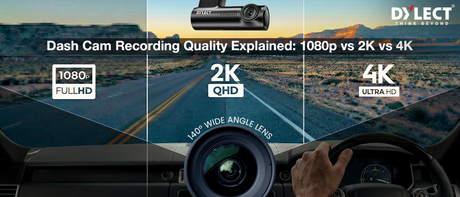 Dash Cam Recording Quality Explained: 1080p vs 2K vs 4K
