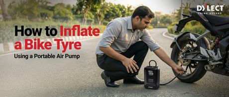 How to Inflate a Bike Tyre Using a Portable Air Pump
