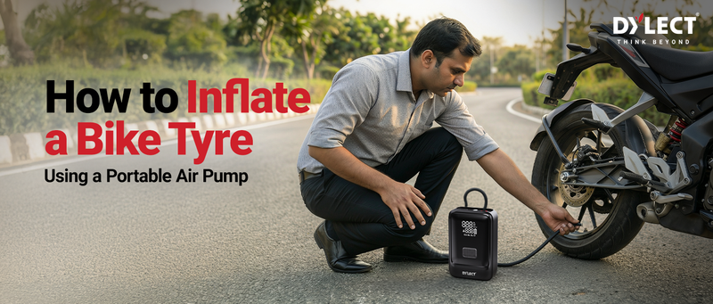 How to Inflate a Bike Tyre Using a Portable Air Pump