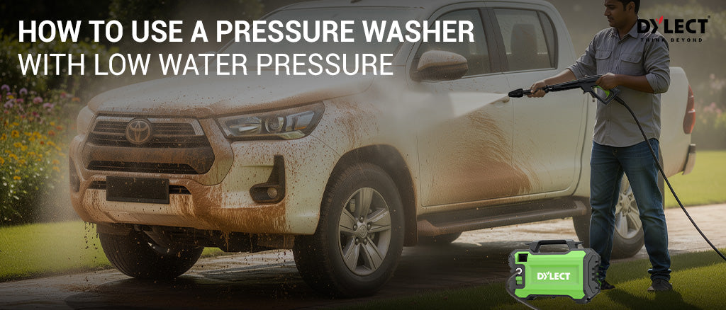 how to use a pressure washer with low water pressure