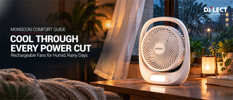 Rechargeable Fans in the Monsoon