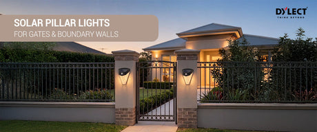 Solar Pillar Lights for Gates & Boundary Walls