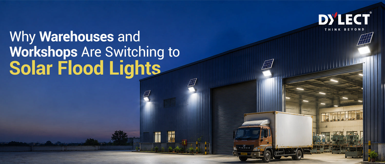 warehouses and workshops are switching to solar flood lights