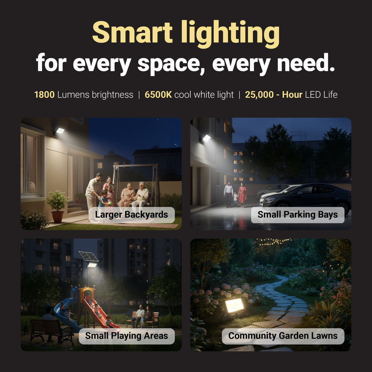 Dylect Eco Solar 120W Flood Light