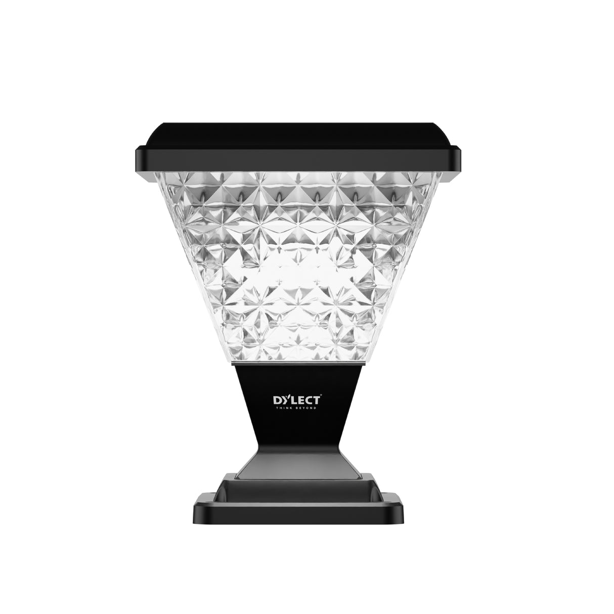 Dylect Luxe Solar Pillar Lamp - Pyramid Shape (Small)