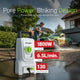 DYLECT  Portable car washer kit with pressure wash gun, water hose and multiple cleaning attachments