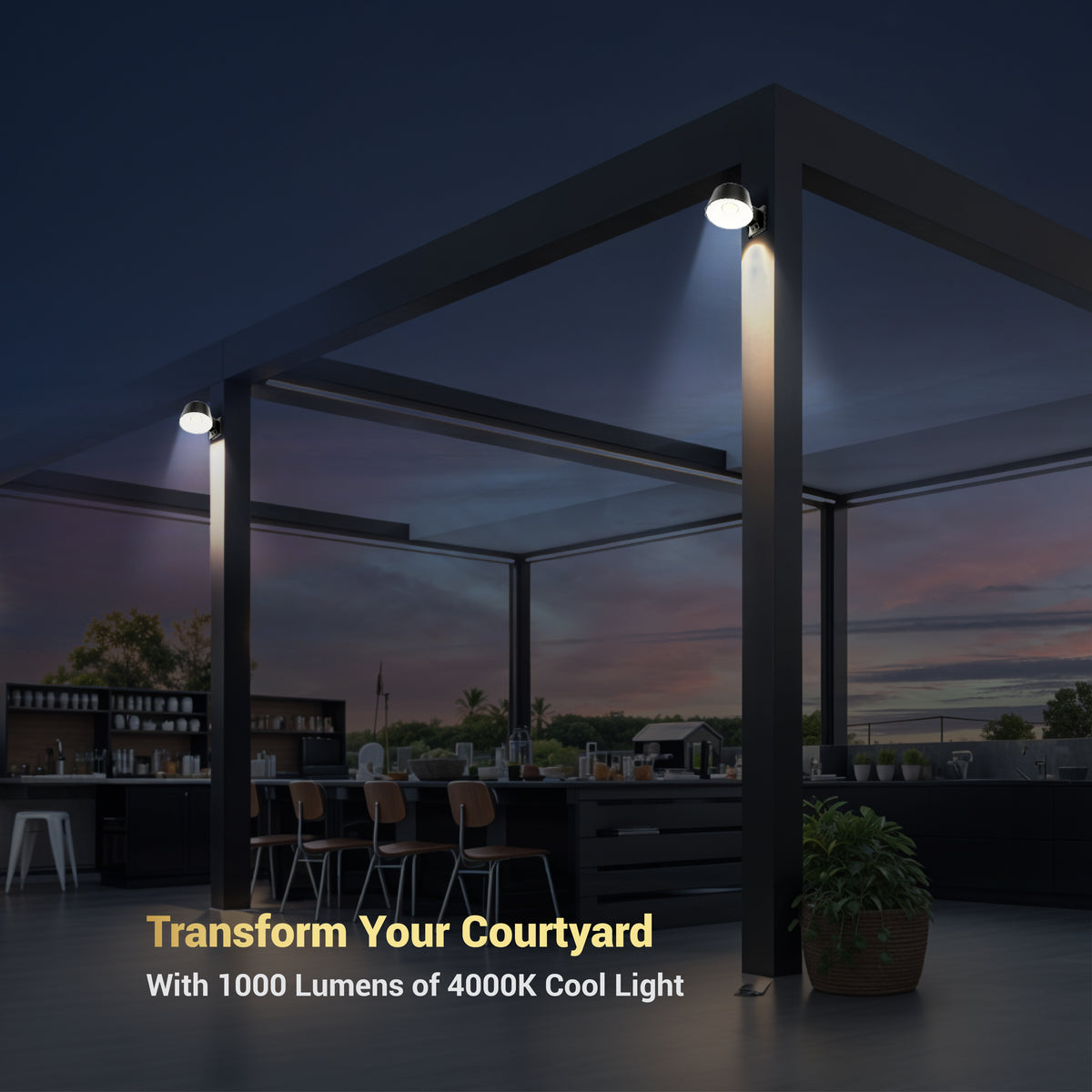 Dylect Luxe Solar 1000L Wall Sensor Light