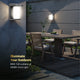 Dylect LUXE Solar Motion Wall Lantern