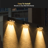 Dylect LUXE Solar Fence Downlight (3 LED)