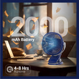 Dylect Briza Clipmate fan — Imperial Blue