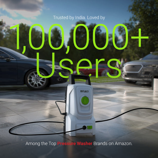 DYLECT Best pressure washer for car wash, bike wash and home cleaning applications
Water pressure washer system with spray gun and filter for vehicle and driveway cleaning
