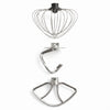 Dylect  BetterMix Hooks - Pack of 3 (Dough Hook + Balloon Whisk + Flat beater)