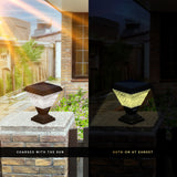 Dylect Luxe Solar Pillar Lamp - Pyramid Shape (Small)