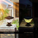 Dylect Luxe Solar Pillar Lamp - Pyramid Shape (Big)
