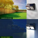 Dylect Eco Solar Integrated Circuit COB Wall Light
