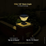 Dylect Luxe Solar Pillar Lamp - Pyramid Shape (Big)