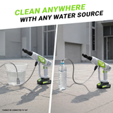 AirWash Go - Cordless Pressure Washer Gun (Light Grey)