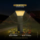 Dylect Luxe Solar Lawn Pillar Light - Pyramid Shape