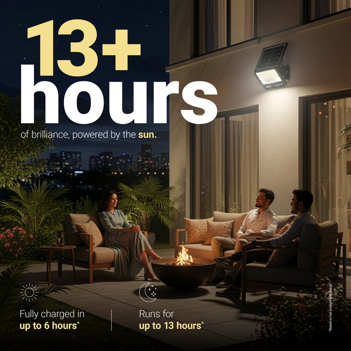 Dylect Eco Solar 60W Flood Light