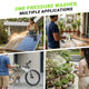 Dylect AirWash Go Light Grey portable pressure washer compatible with bucket water and direct water supply