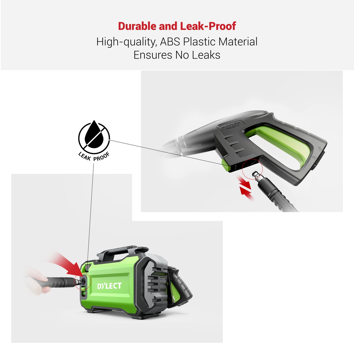 DYLECT High Pressure Washer 5M Outlet Hose Pipe