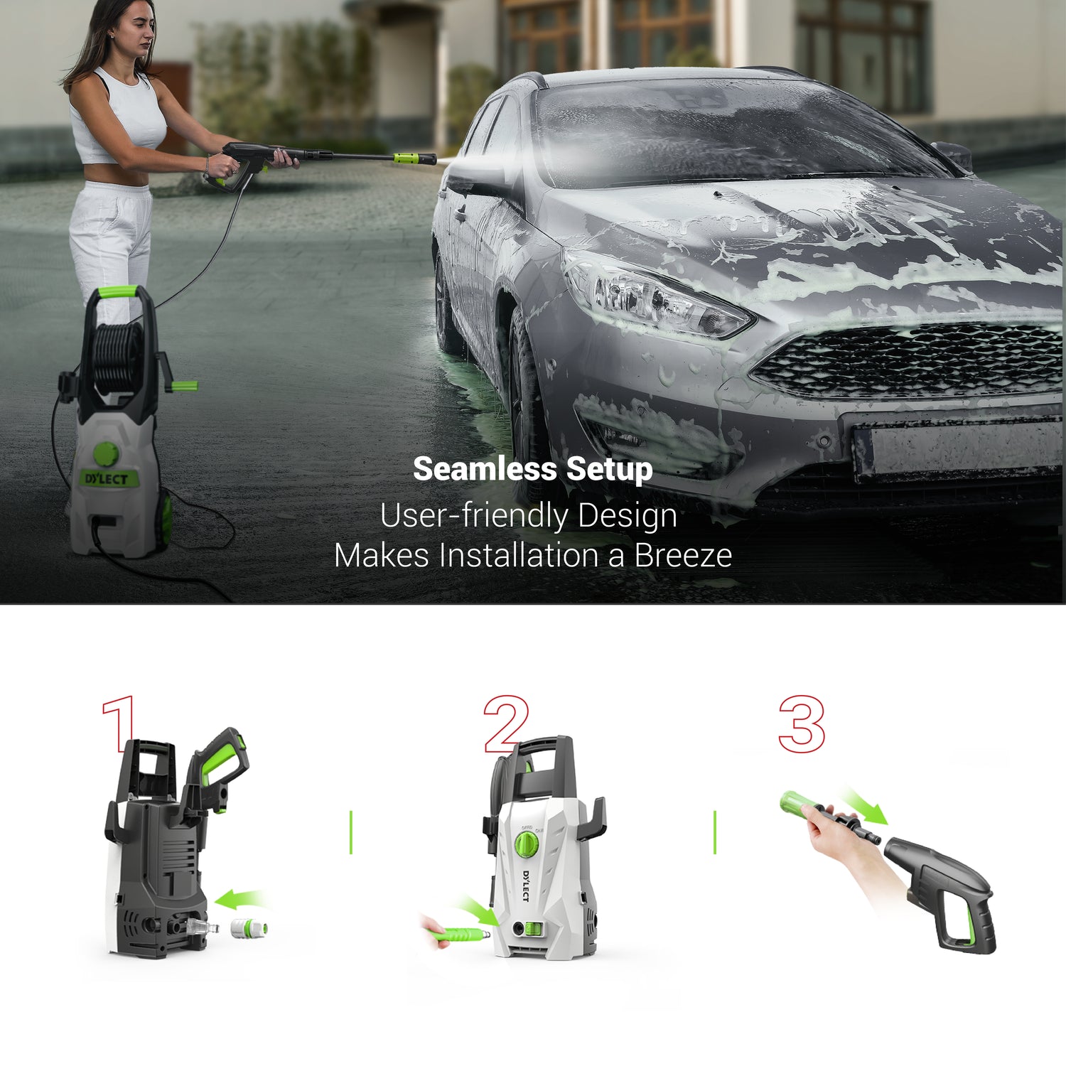 DYLECT High Pressure Washer Water Inlet Connector (Universal)