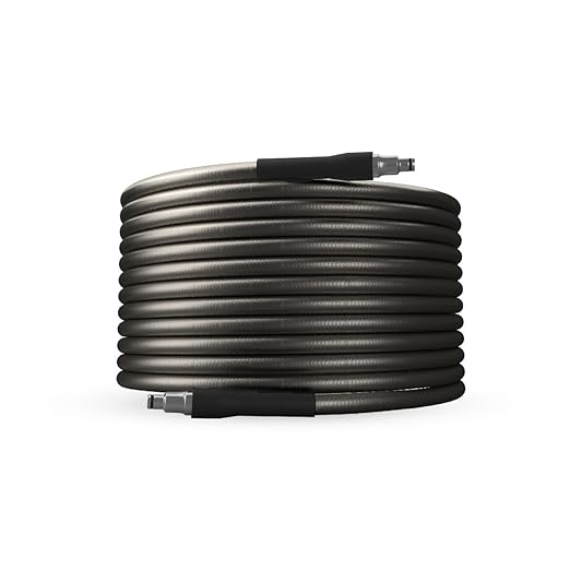 DYLECT 10M Heavy-Duty Rubber High Pressure Washer Hose Pipe | Reinforced 1/4” Steel Tube | Flexible, Leak-Proof & Durable Hose for Car Wash, Garden, Home & Industrial Cleaning