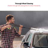 DYLECT High Pressure Washer Wheel Brush Kit