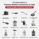DYLECT High Pressure Washer Wheel Brush Kit