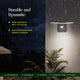 DYLECT Solar Modern Wall Sensor Light (S)