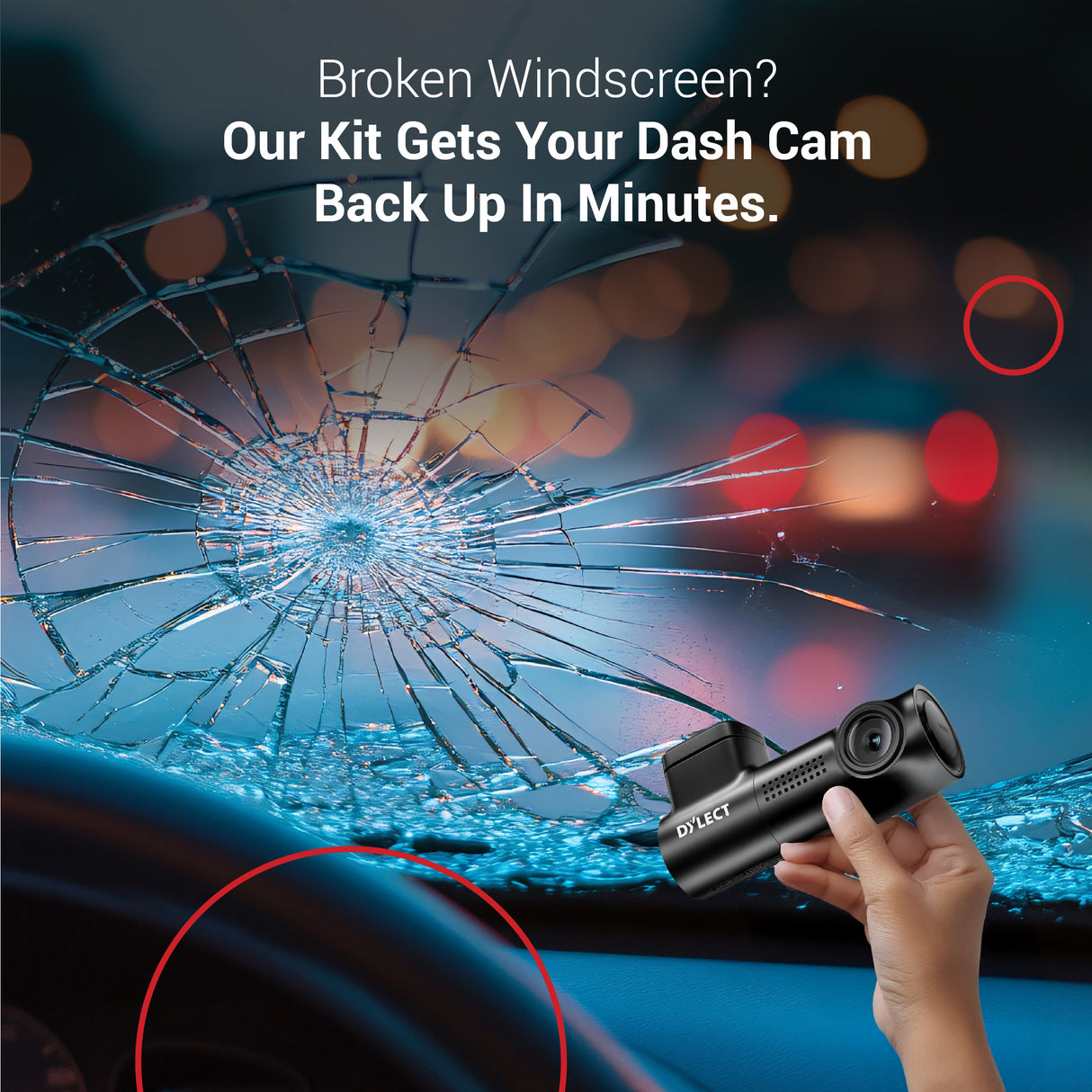 Reinstallation Kit for Single Channel Dash Cam