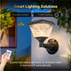 Dylect Luxe Solar Wall Lamp - Pyramid Shape (Small)