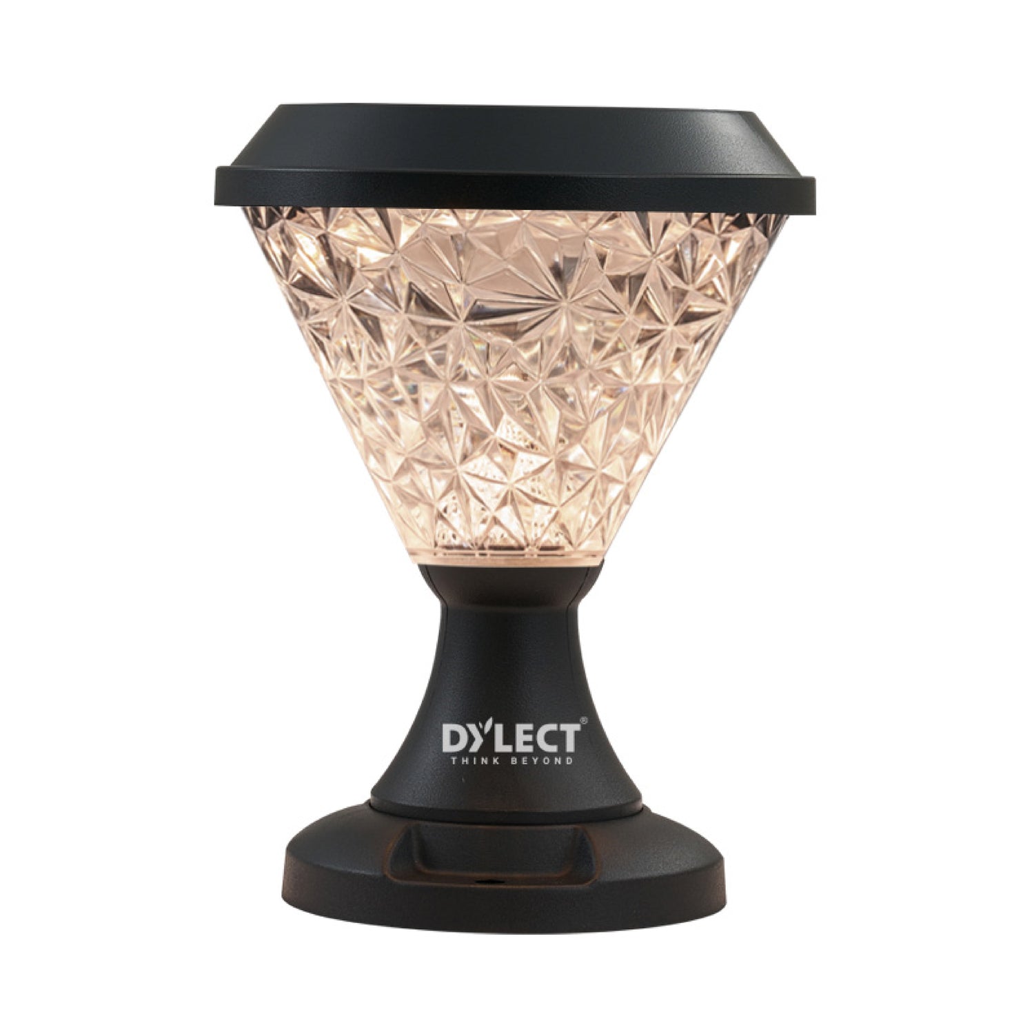 Dylect Luxe Solar Pillar Lamp - Cone Shape (Big)